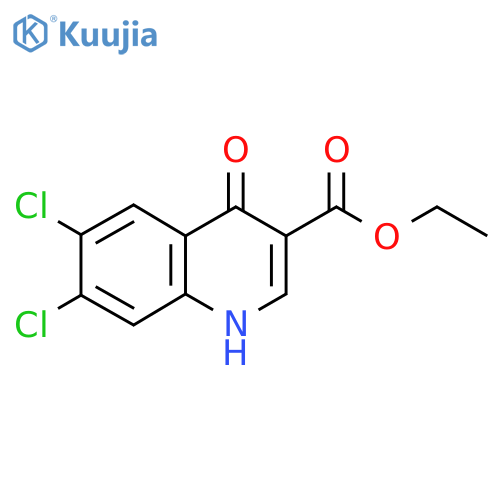 6,7-Dichloro-1,4-dihydro-4-oxo-3-quinolinecarboxylic Acid Ethyl Ester structure