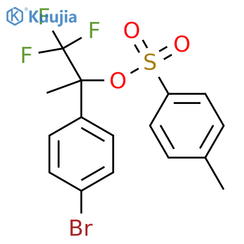 2-(4-Bromophenyl)-1,1,1-trifluoropropan-2-yl 4-methylbenzene-1-sulfonate structure