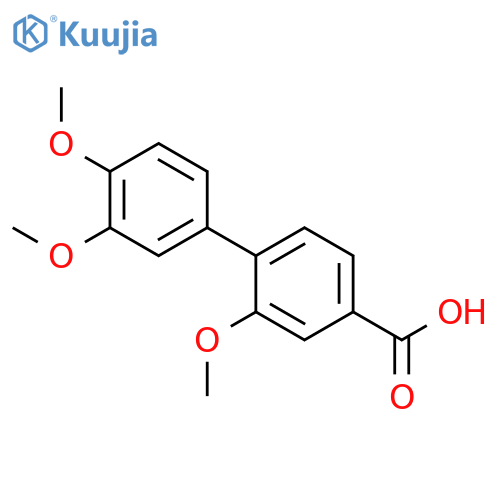 4-(3,4-dimethoxyphenyl)-3-methoxybenzoic acid structure