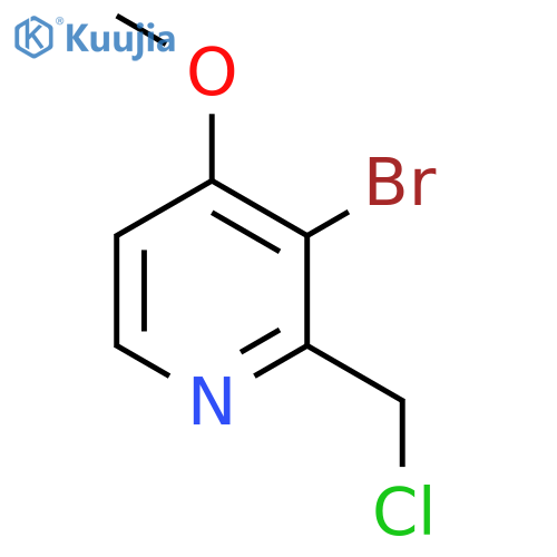 3-Bromo-2-chloromethyl-4-methoxypyridine structure