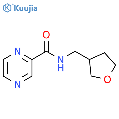 N-[(oxolan-3-yl)methyl]pyrazine-2-carboxamide structure