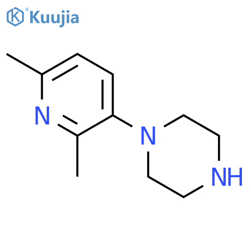 1-(2,6-dimethyl-3-pyridinyl)-Piperazine structure