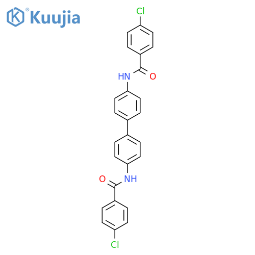4-chloro-N-4'-(4-chlorobenzamido)-1,1'-biphenyl-4-ylbenzamide structure