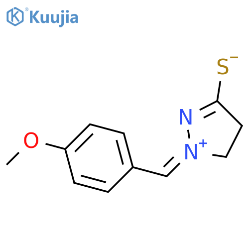 1-[(4-methoxyphenyl)methylene]-3-thioxoxpyrazolidinium inner salt structure