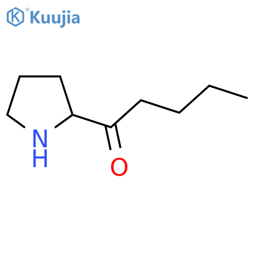 1-Pentanone, 1-(2-pyrrolidinyl)- structure