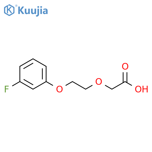 2-2-(3-fluorophenoxy)ethoxyacetic acid structure