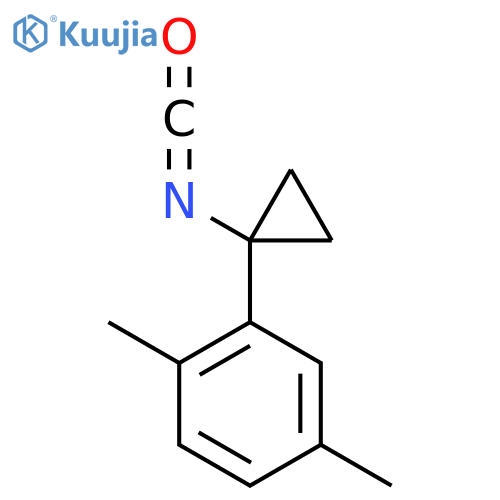2-(1-isocyanatocyclopropyl)-1,4-dimethylbenzene structure