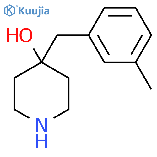 4-(3-methylphenyl)methylpiperidin-4-ol structure