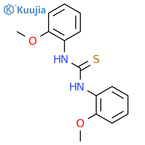 Thiourea,N,N'-bis(2-methoxyphenyl)- structure