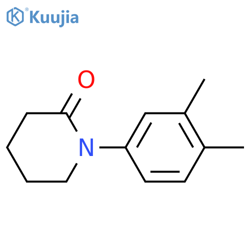1-(3,4-dimethylphenyl)piperidin-2-one structure