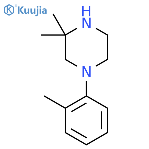 3,3-Dimethyl-1-(2-methylphenyl)piperazine structure
