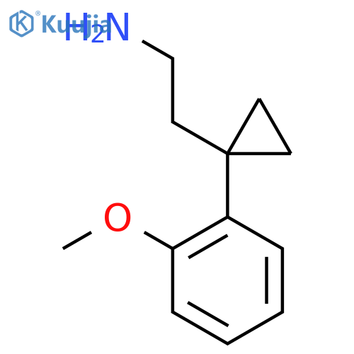2-1-(2-methoxyphenyl)cyclopropylethan-1-amine structure