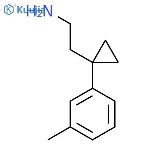 2-1-(3-methylphenyl)cyclopropylethan-1-amine structure