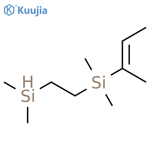 Silane, [2-(dimethylsilyl)ethyl]dimethyl(1-methyl-1-propenyl)- structure