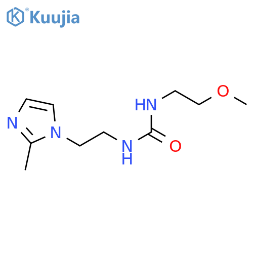 3-(2-methoxyethyl)-1-2-(2-methyl-1H-imidazol-1-yl)ethylurea structure