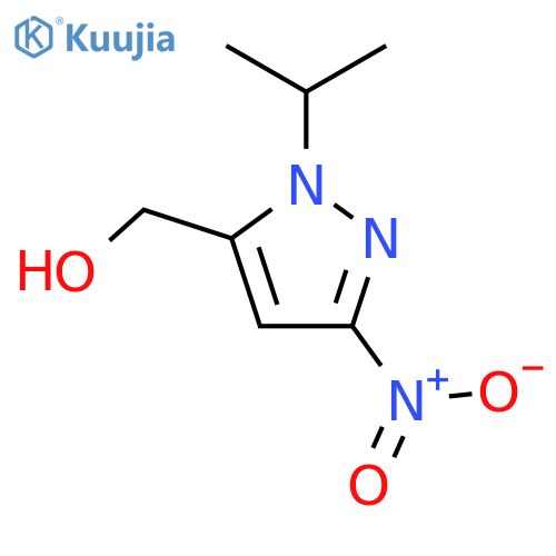 (1-methyl-3-nitro-1H-pyrazol-5-yl)methanol structure