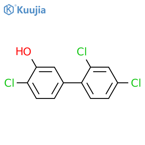 2-chloro-5-(2,4-dichlorophenyl)phenol structure
