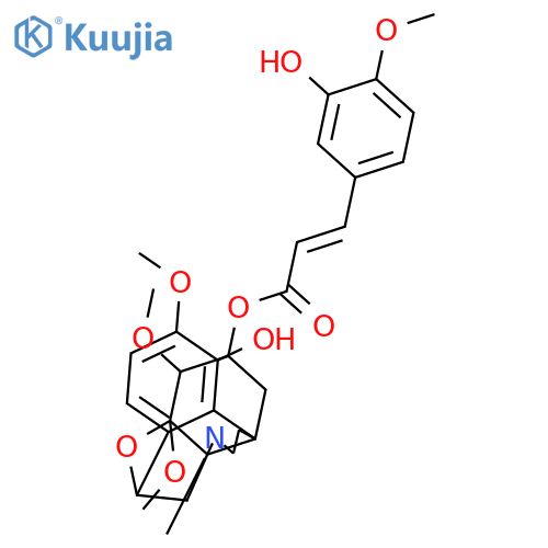 Longanine; O8-Me, 6-O-(3-hydroxy-4-methoxy-E-cinnamoyl) structure