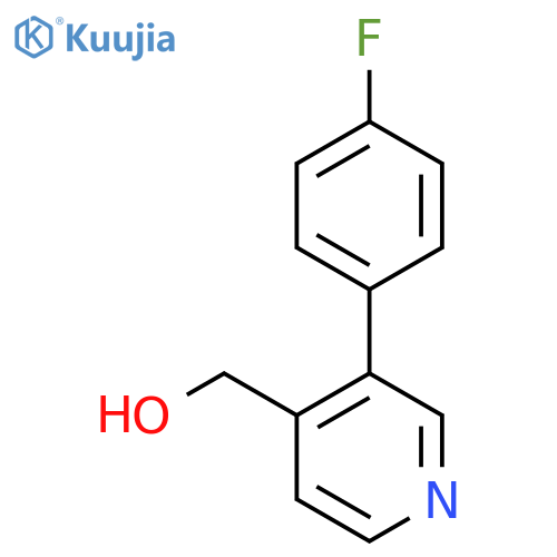 3-(4-Fluorophenyl)pyridine-4-methanol structure