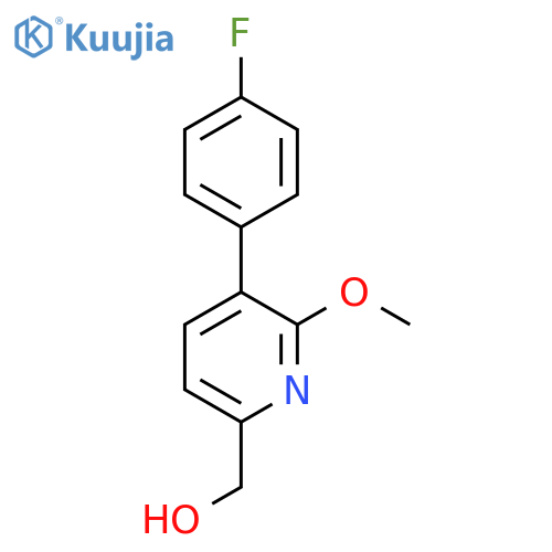 5-(4-Fluorophenyl)-6-methoxypyridine-2-methanol structure