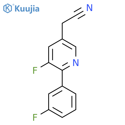 5-Fluoro-6-(3-fluorophenyl)pyridine-3-acetonitrile structure
