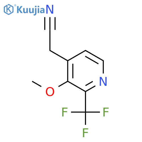 3-Methoxy-2-(trifluoromethyl)pyridine-4-acetonitrile structure