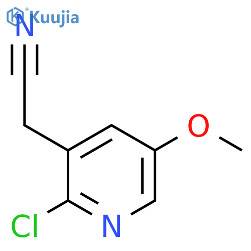 COc1cnc(Cl)c(CC#N)c1 structure