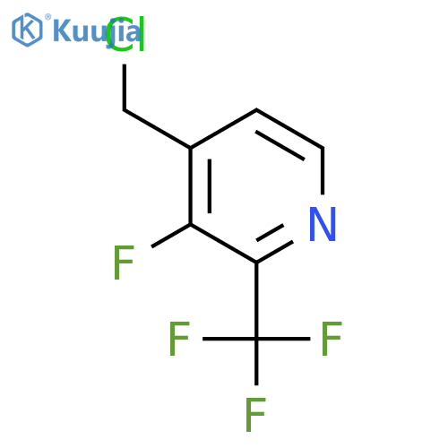 4-(Chloromethyl)-3-fluoro-2-(trifluoromethyl)pyridine structure