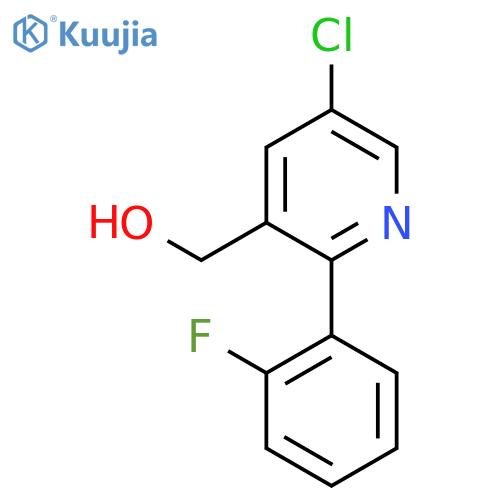 5-Chloro-2-(2-fluorophenyl)pyridine-3-methanol structure
