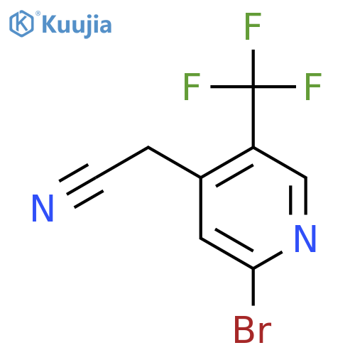 2-Bromo-5-(trifluoromethyl)pyridine-4-acetonitrile structure