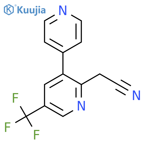 3-(Pyridin-4-yl)-5-(trifluoromethyl)pyridine-2-acetonitrile structure