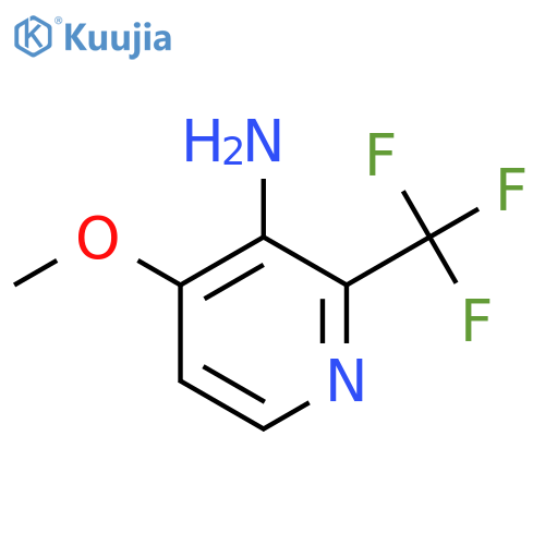 3-Amino-4-methoxy-2-(trifluoromethyl)pyridine structure