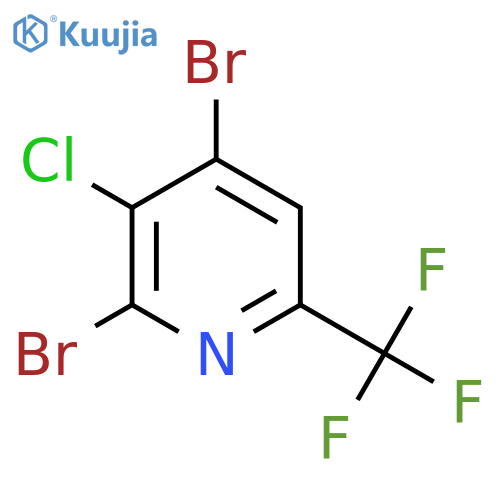 3-Chloro-2,4-dibromo-6-(trifluoromethyl)pyridine structure