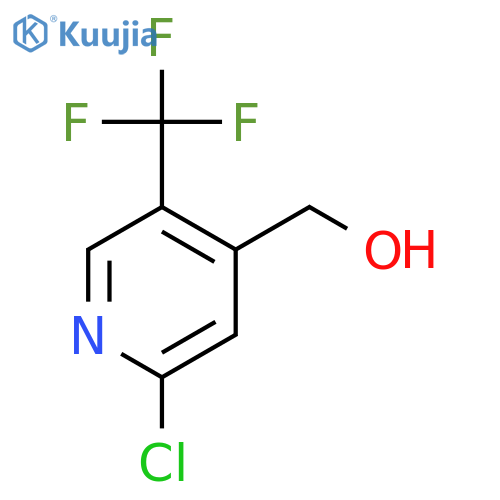 [2-chloro-5-(trifluoromethyl)-4-pyridyl]methanol structure