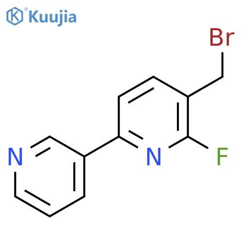3-Bromomethyl-2-fluoro-6-(pyridin-3-yl)pyridine structure