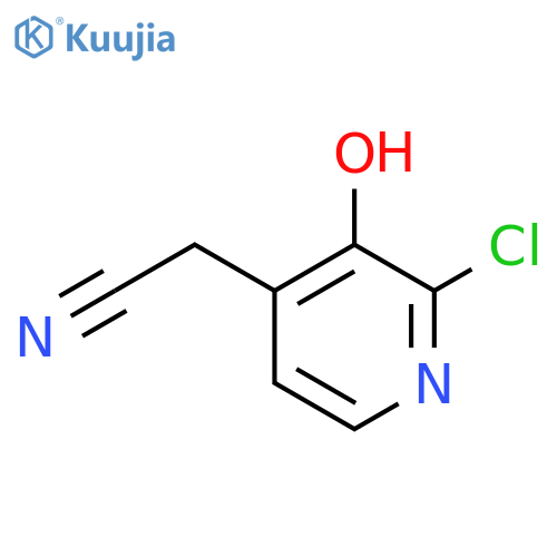 2-Chloro-3-hydroxypyridine-4-acetonitrile structure