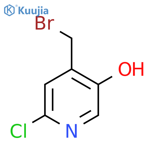 4-Bromomethyl-2-chloro-5-hydroxypyridine structure