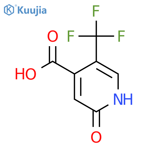 2-Hydroxy-5-(trifluoromethyl)isonicotinic acid structure