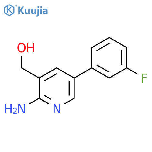 2-Amino-5-(3-fluorophenyl)pyridine-3-methanol structure