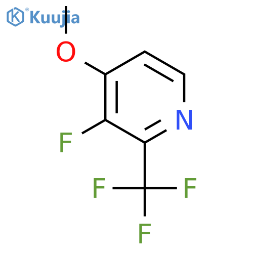 3-Fluoro-4-methoxy-2-(trifluoromethyl)pyridine structure