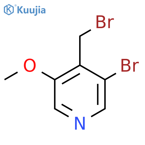 3-bromo-4-(bromomethyl)-5-methoxypyridine structure