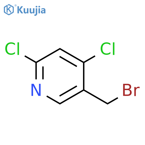 5-(Bromomethyl)-2,4-dichloropyridine structure