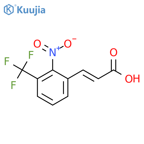 2-Nitro-3-(trifluoromethyl)cinnamic acid structure