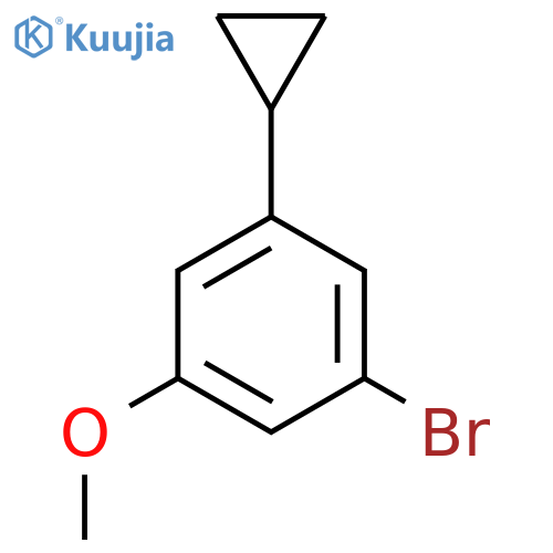 1-Bromo-3-cyclopropyl-5-methoxybenzene structure