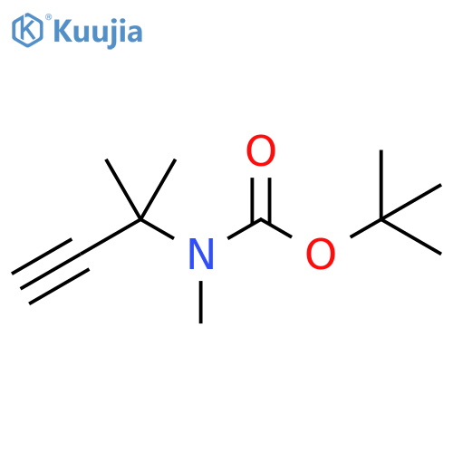 Carbamic acid, N-(1,1-dimethyl-2-propyn-1-yl)-N-methyl-, 1,1-dimethylethyl ester structure
