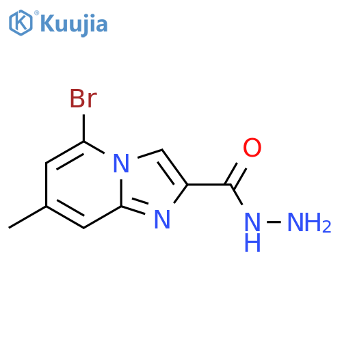 5-Bromo-7-methylimidazo[1,2-a]pyridine-2-carbohydrazide structure