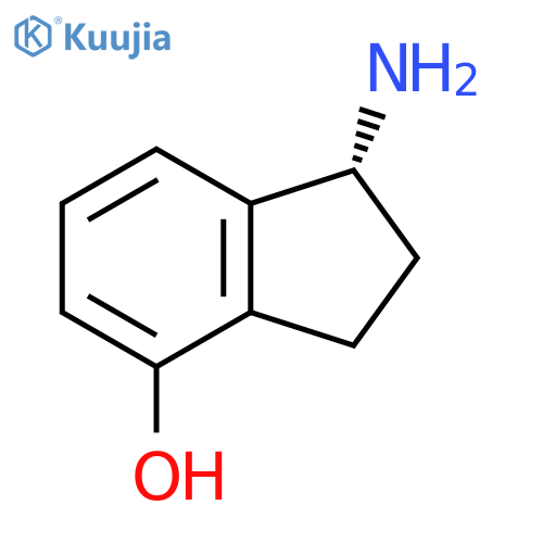 (1R)-1-amino-2,3-dihydro-1H-inden-4-ol structure