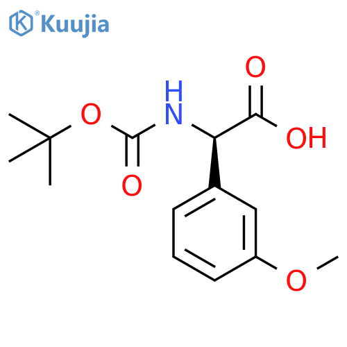 Boc-(R)-2-amino-2-(3-methoxyphenyl)acetic acid structure