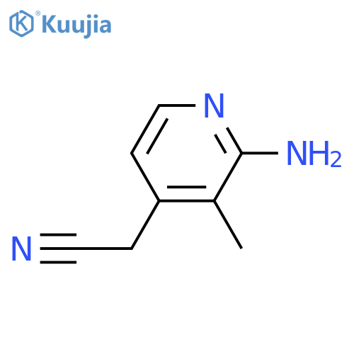 2-Amino-3-methylpyridine-4-acetonitrile structure