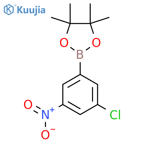 2-(3-Chloro-5-nitrophenyl)-4,4,5,5-tetramethyl-1,3,2-dioxaborolane structure